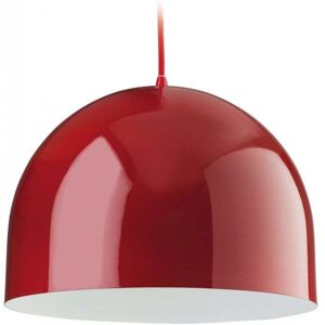 Firstlight House Single Light Pendant with a Red Finish and a White Interior - Firstlight House Single Light Pendant with a Red Finish and a White Interior -