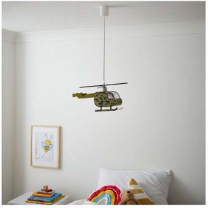 Glow Helicopter Single Light Ceiling Pendant In Green Finish - Glow Helicopter Single Light Ceiling Pendant In Green Finish -