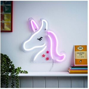 Litecraft Glow Unicorn Neon Children's Wall Light - Multicoloured Litecraft Glow Unicorn Neon Children's Wall Light - Multicoloured