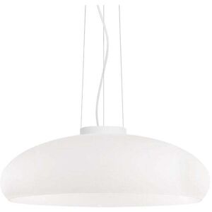 Ideal Lux Aria Ceiling Pendant - White, White Glass, 60W, Adjustable Height Ideal Lux Aria Ceiling Pendant - White, White Glass, 60W, Adjustable Height