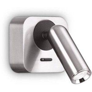 Ideal Lux Bean Square LED Reading Light In Nickel Finish - Ideal Lux Bean Square LED Reading Light In Nickel Finish -