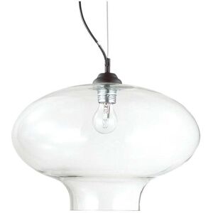 Ideal Lux Bistro Black Clear Glass Ceiling Pendant - Ceiling Pendant Ideal Lux Bistro Black Clear Glass Ceiling Pendant - Ceiling Pendant