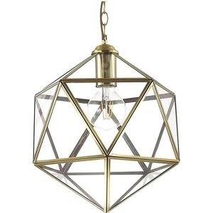 Ideal Lux Deca Single light Large Ceiling Pendant in Antique Brass Finish - Ideal Lux Deca Single light Large Ceiling Pendant in Antique Brass Finish -
