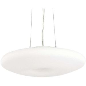 Ideal Lux Glory 3 Light Small Ceiling Pendant in Satin Nickel Finish With White Glass - Ideal Lux Glory 3 Light Small Ceiling Pendant in Satin Nickel Finish With White Glass -