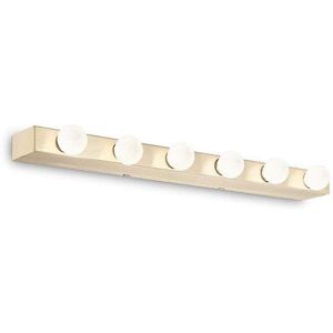 Ideal Lux Prive 6 Light Brass Wall Fitting Ideal Lux Prive 6 Light Brass Wall Fitting