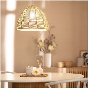 Iluzzia Nabulo Single Light Ceiling Pendant Fitting in Natural Finish - Iluzzia Nabulo Single Light Ceiling Pendant Fitting in Natural Finish -