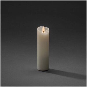 Konstsmide 17.8cm Slim Battery Operated LED Wax Flicker Candle - Konstsmide 17.8cm Slim Battery Operated LED Wax Flicker Candle -