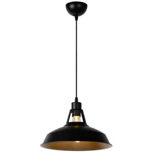 Lucide Brassy-Bis Single Light Ceiling Pendant In Black Finish - Lucide Brassy-Bis Single Light Ceiling Pendant In Black Finish -