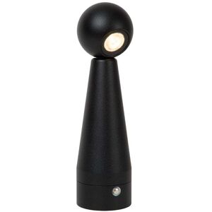 Lucide Ipsos Rechargeable Table lamp - Black - Dim to warm - LED - 3000K/3200K Lucide Ipsos Rechargeable Table lamp - Black - Dim to warm - LED - 3000K/3200K