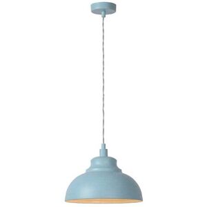 Lucide Isla Single Light Ceiling Pendant In Pale Blue Finish - Lucide Isla Single Light Ceiling Pendant In Pale Blue Finish -