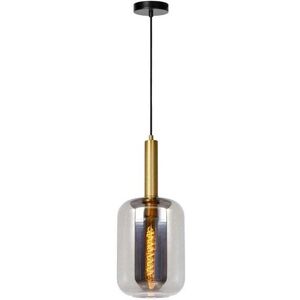 Lucide Joanet Glass Ceiling Pendant Light - Smoke Grey - Lucide Joanet Glass Ceiling Pendant Light - Smoke Grey -