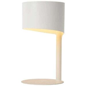 Lucide Knulle Single Light Table Lamp In White Finish - Lucide Knulle Single Light Table Lamp In White Finish -
