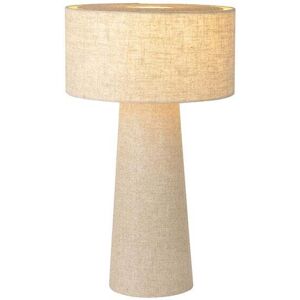 Lucide Leeroy Small Taupe Table Lamp - Modern, Fabric Lucide Leeroy Small Taupe Table Lamp - Modern, Fabric