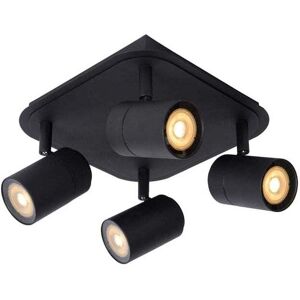 Lucide Lennert 4 Light Bathroom Ceiling Spotlight Plate In Black Finish - Lucide Lennert 4 Light Bathroom Ceiling Spotlight Plate In Black Finish -