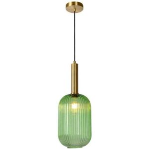 Lucide Maloto 20 Single Light Ceiling Pendant With Green Glass Shade - Lucide Maloto 20 Single Light Ceiling Pendant With Green Glass Shade -
