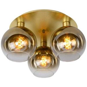 Lucide Marius 3 Light Flush Ceiling Light - Matt Gold - Lucide Marius 3 Light Flush Ceiling Light - Matt Gold -