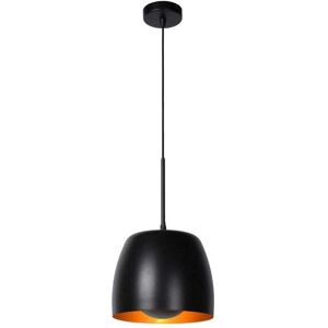Lucide Nolan Single Light Ceiling Pendant In Black Finish - Lucide Nolan Single Light Ceiling Pendant In Black Finish -