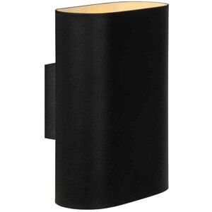Lucide Ovalis 2 Light Up & Down Wall Fitting In Black Finish - Lucide Ovalis 2 Light Up & Down Wall Fitting In Black Finish -