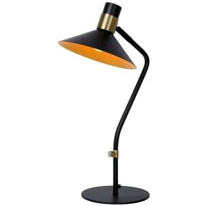 Lucide Pepijn Single LIght Touch Desk Lamp In Black & Gold Finish - Lucide Pepijn Single LIght Touch Desk Lamp In Black & Gold Finish -