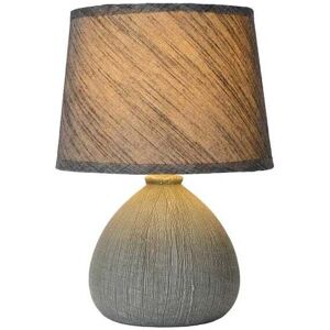 Lucide Ramzi Ceramic Table Lamp In Grey Finish - Lucide Ramzi Ceramic Table Lamp In Grey Finish -