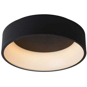 Lucide Talowe 45 Halo LED Flush Ceiling Fitting In Black Finish - Lucide Talowe 45 Halo LED Flush Ceiling Fitting In Black Finish -