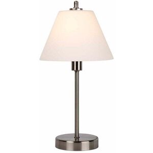 Lucide Three Touch Table Lamp In Satin Chrome Finish - Lucide Three Touch Table Lamp In Satin Chrome Finish -