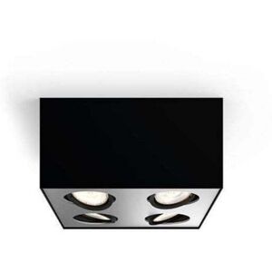 Philips Box Warmglow 4 Light 9W LED Ceiling Spotlight In Black Finish - Philips Box Warmglow 4 Light 9W LED Ceiling Spotlight In Black Finish -
