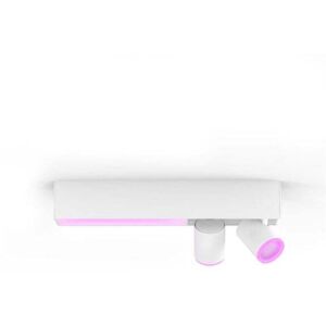 Philips Hue Centris 2 Light LED Ceiling Fitting In White Finish With 2 Adjustable Spotlight - Philips Hue Centris 2 Light LED Ceiling Fitting In White Finish With 2 Adjustable Spotlight -