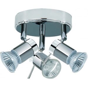 Searchlight Lighting Aries 3 Light LED Bathroom Ceiling Spotlight Fitting In polished Chrome Finish - Searchlight Lighting Aries 3 Light LED Bathroom Ceiling Spotlight Fitting In polished Chrome Finish -