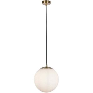 Searchlight Atom II Satin Brass Dimmable Pendant - Pendant Light Searchlight Atom II Satin Brass Dimmable Pendant - Pendant Light