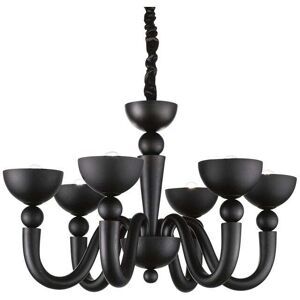 The Italian Collection Bon Bon 6 Light Ceiling Chandelier in Black Finish - The Italian Collection Bon Bon 6 Light Ceiling Chandelier in Black Finish -
