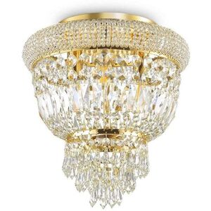 The Italian Collection Dubai 3 Light Semi-Flush Ceiling Fitting - Brass The Italian Collection Dubai 3 Light Semi-Flush Ceiling Fitting - Brass