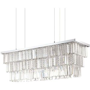 The Italian Collection Martinez 8 Light Chandelier in Chrome Finish With Clear Crystals - The Italian Collection Martinez 8 Light Chandelier in Chrome Finish With Clear Crystals -