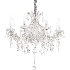The Italian Collection Napoleon 8 Light Chandelier - Chrome & Crystal The Italian Collection Napoleon 8 Light Chandelier - Chrome & Crystal