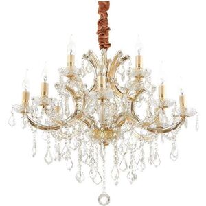 Italian Collection Noleon 12 Light Chandelier - Traditional Gold Crystal Italian Collection Noleon 12 Light Chandelier - Traditional Gold Crystal