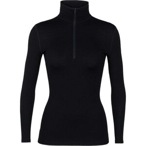 Icebreaker Womens 260 Tech LS Half Zip / Black / L  - Size: Large