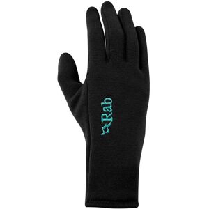 Rab Womens Power Stretch Contact Grip Glove / Black / S  - Size: Small