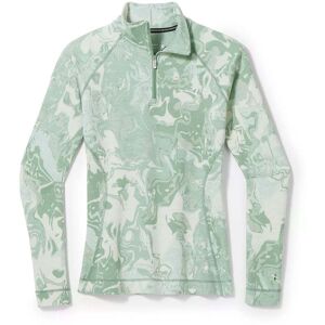 Smartwool Womens Merino 250 Pattern 1/4 Zip / Jade Green / L  - Size: Large