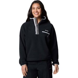 Columbia Womens Helvetia II Cropped Half Snap Fleece / Black / M - Size: Medium Columbia Womens Helvetia II Cropped Half Snap Fleece / Black / M - Size: Medium