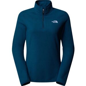 North Face Womens 100 Glacier 1/4 Zip / Midnight Petrol / XS - Size: Small North Face Womens 100 Glacier 1/4 Zip / Midnight Petrol / XS - Size: Small
