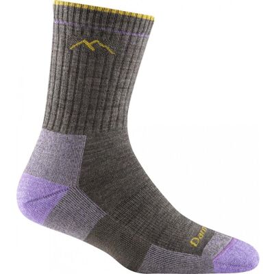 Darn Tough Womens Hiker Micro Crew Mwt / Taupe / L - Size: Large Darn Tough Womens Hiker Micro Crew Mwt / Taupe / L - Size: Large