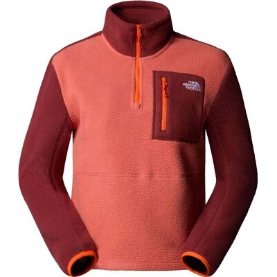 North Face Womens Yumiori 1/4 Zip / Mars Dust/Sumac/Solar Flare / S - Size: Small North Face Womens Yumiori 1/4 Zip / Mars Dust/Sumac/Solar Flare / S - Size: Small
