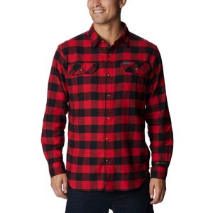 Columbia Mens Flare Gun Stretch Flannel / Mountain Red Twill Buffalo C  - Size: Extra Large