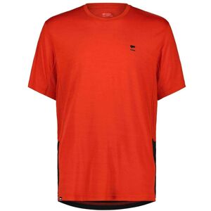 Mons Royale Tarn Merino Shift T-Shirt / Retro Red / Black / M  - Size: Medium