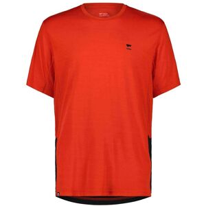 Mons Royale Tarn Merino Shift T-Shirt / Retro Red / Black / L  - Size: Large