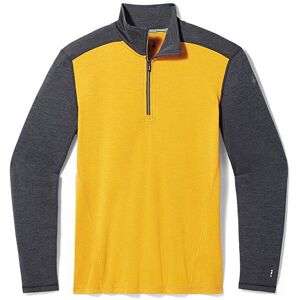 Smartwool Classic Thermal Merino 1/4 Zip / Charcoal-Honey Gold / XL  - Size: Extra Large