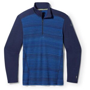 Smartwool Classic Thermal Merino 1/4 Zip / Deep Navy Colour Shift / L  - Size: Large