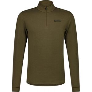 Mons Royale Mens Cascade Merino Base Layer 1/4 Zip Long Sleeve / Dark - Size: Large Mons Royale Mens Cascade Merino Base Layer 1/4 Zip Long Sleeve / Dark - Size: Large
