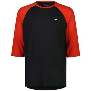 Mons Royale Tarn Merino Shift Raglan 3/4 / Retro Red / Black / L  - Size: Large