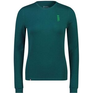 Mons Royale Womens Cascade MF 200 LS Plain / Evergreen / S  - Size: Small